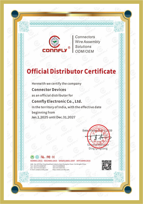connector devices connfly certificat